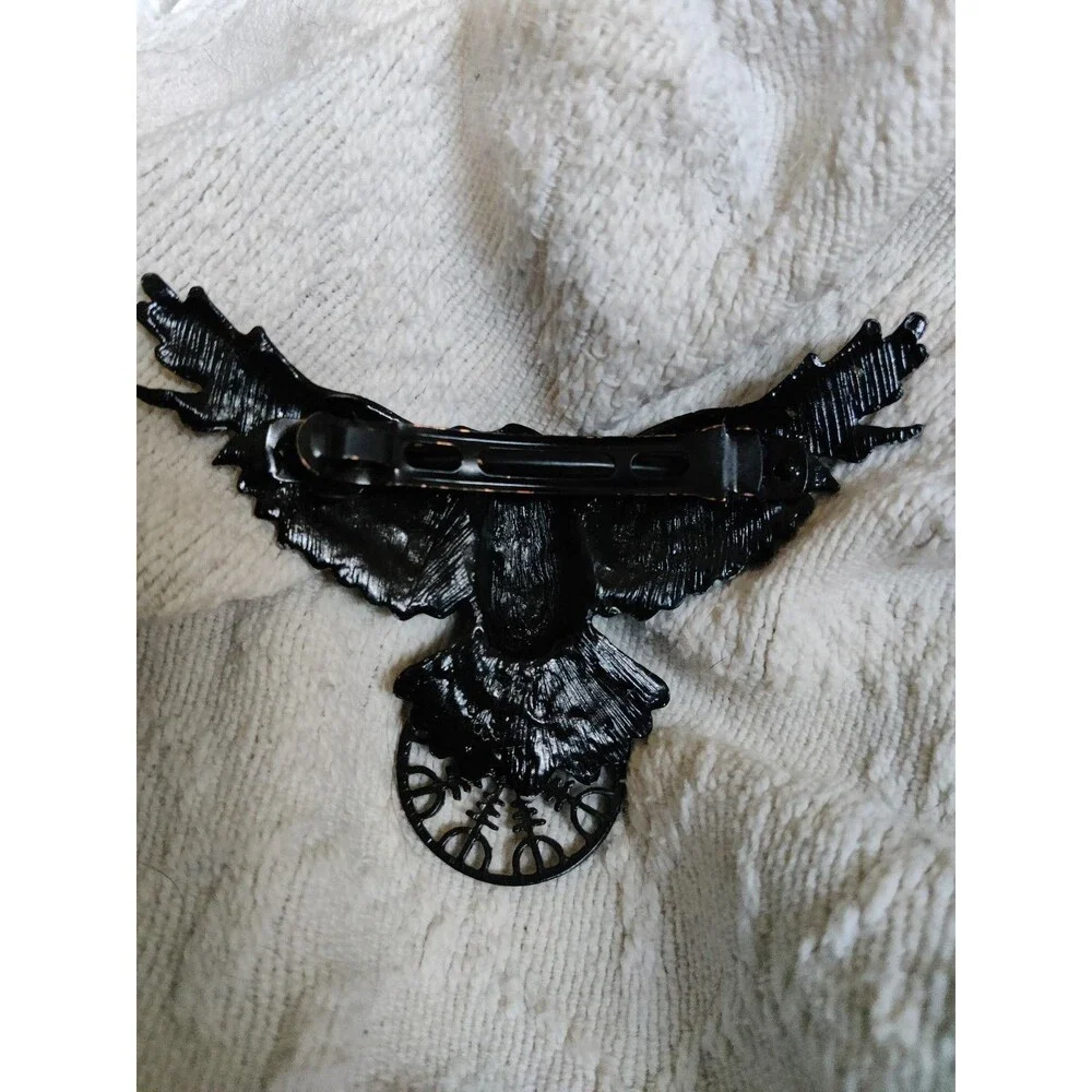 Norse/viking black crow Barrette Costume